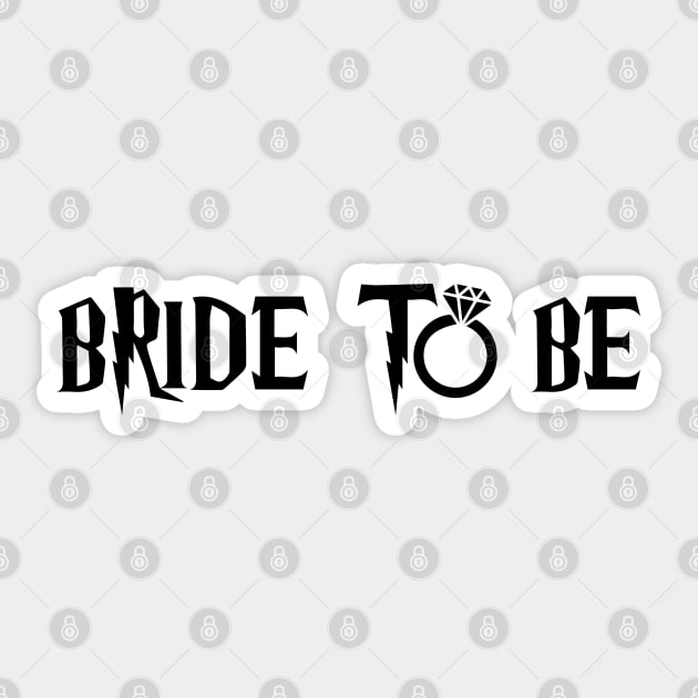 Wizard Bride to Be Sticker by TheTreasureStash